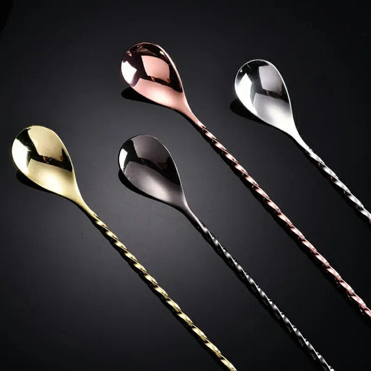 Rose gold mixing spoon