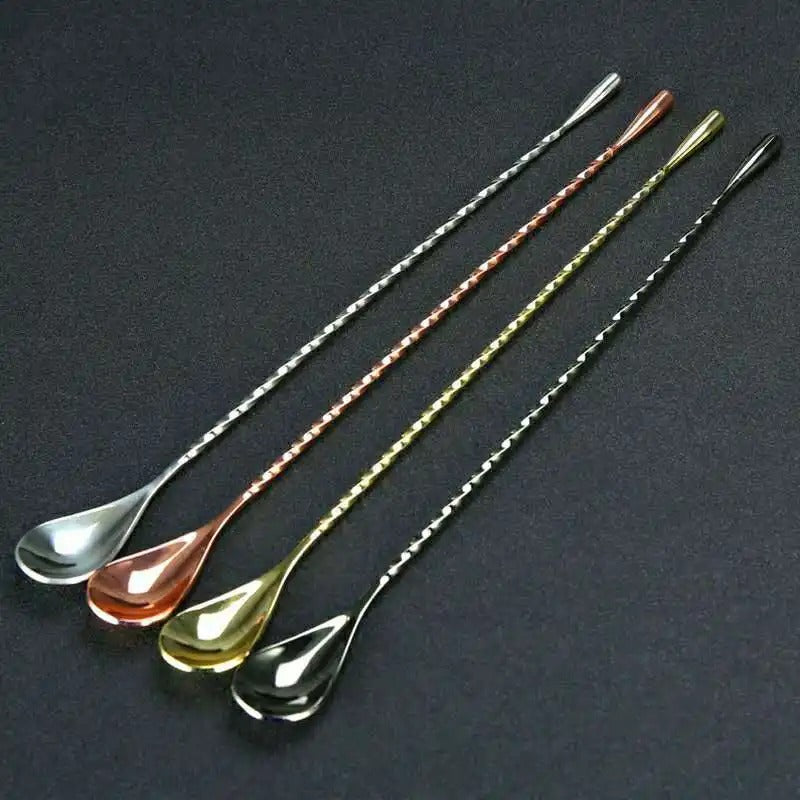 27.5 cm silver mixing spoon