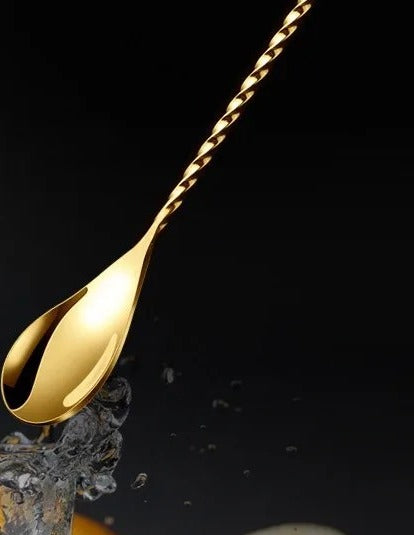 27.5 cm gold mixing spoon