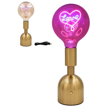 LED Text Love Lamp