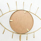 Metal Iron Mirror Jewelry Rack - Modern Style Eye-Shaped Hanging Tray for Earrings, Necklace, and Jewelry Storage - Stylish Display Stand for Organizing and Showcasing Accessories