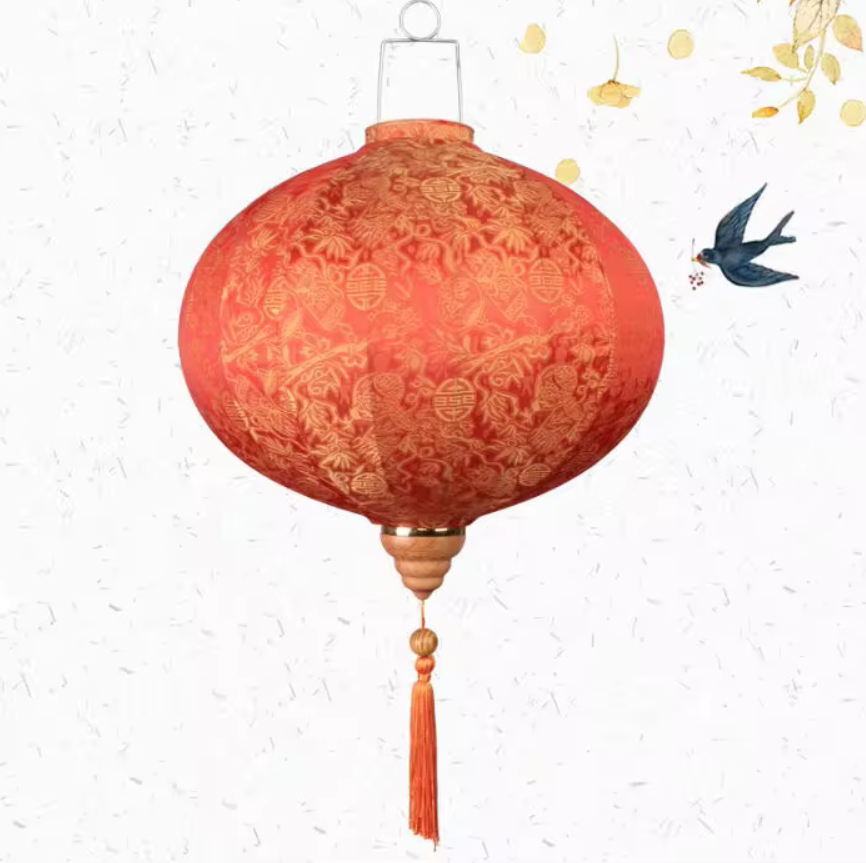 40cm,orange circular Silk Lantern