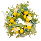 Lemon Blossom Wreath 65cm – Vibrant and Fresh Floral Wreath for Home Décor – Perfect for Spring, Summer, or Seasonal Decorations for Doors, Walls, or Mantels