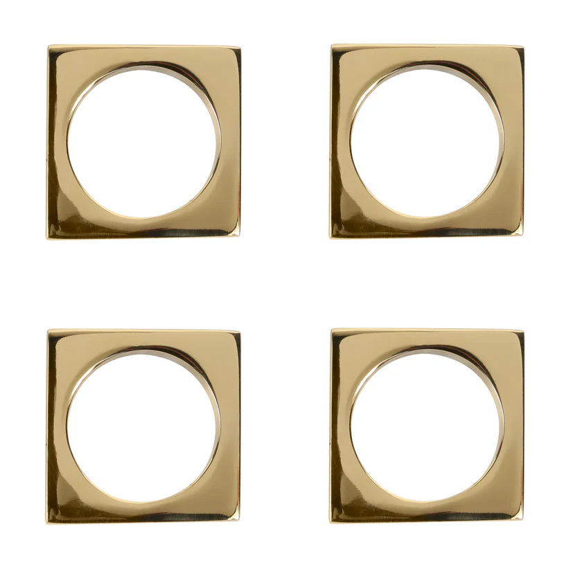 Timeless Elegance Brass Napkin Ring Set of 4 - Handcrafted Table Decor for Dining Ambiance - Perfect for Elevating Your Table Setting with a Touch of Sophistication and Classic Charm