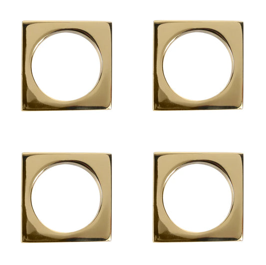 Timeless Elegance Brass Napkin Ring Set of 4 - Handcrafted Table Decor for Dining Ambiance - Perfect for Elevating Your Table Setting with a Touch of Sophistication and Classic Charm