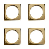 Timeless Elegance Brass Napkin Ring Set of 4 - Handcrafted Table Decor for Dining Ambiance - Perfect for Elevating Your Table Setting with a Touch of Sophistication and Classic Charm