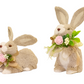 Floral Garden Small Bunny – 2 Assorted Designs – Cute and Charming Decorative Bunnies for Spring or Easter Décor – Perfect for Home, Garden, or Seasonal Displays