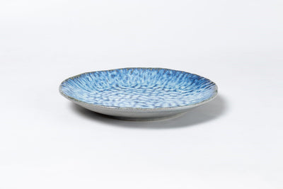Ocean Blue 11' Embossed round plate