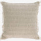 Linen Cushion with Fringes 45.7x45.7cm – Elegant Decorative Pillow with Fringe Details – Soft and Durable Linen Material – Perfect for Sofas, Chairs, and Beds – Versatile Cushion for Any Room