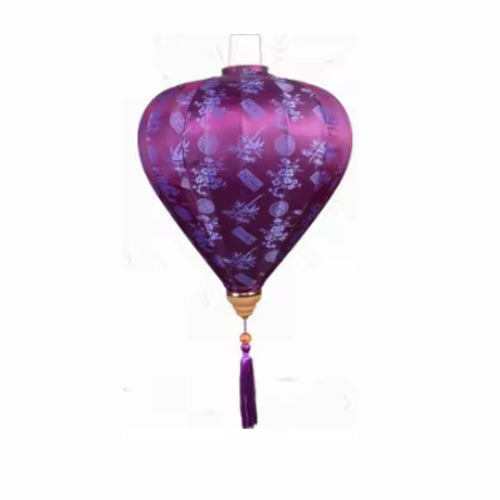 40cm,purple Diamond Silk Lantern