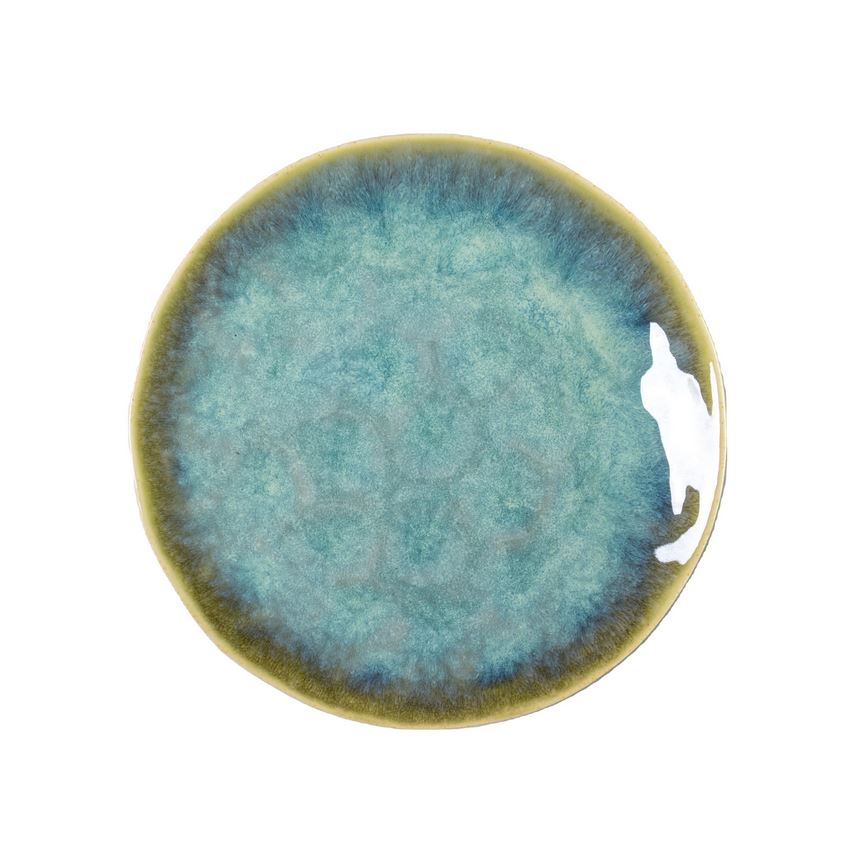 Sea Green 11'Embossed round plate