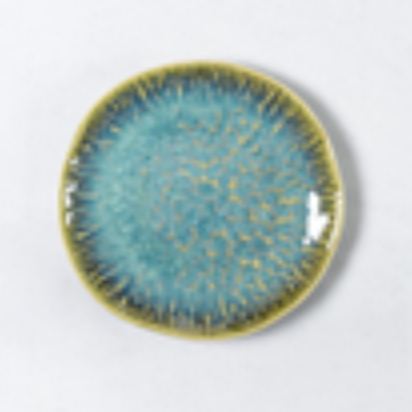 Sea Green 8'Embossed round plate