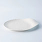 White Speckled Japanese dinner dishes with spots for restaurant ceramics white plate