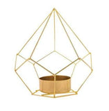 Golden Glow Metal Tealight Holder - Elegant Centerpiece for Ambiance and Decor