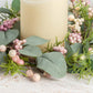Blush Berry Candle Ring 23 cm – Elegant Decorative Ring with Soft Blush Berries and Foliage – Perfect for Holiday Centerpieces, Table Décor, and Seasonal Displays