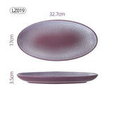 32.7cm Divinity Purple Oval Serving Plate