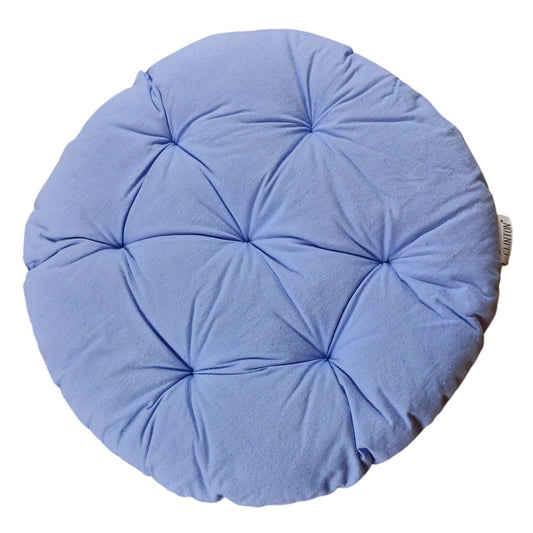 Blue Cotton Chair Pad 40x5cm - Comfortable Seat Cushion for Home and Office Chairs