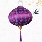 40cm,purple  circular  Silk Lantern