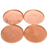 Copper Glow Set of 4 Coasters – Handmade, Vintage-Inspired Table Decor, Perfect for Protecting Surfaces with a Stylish Touch, Elegant and Durable Design for Any Home or Special Occasion