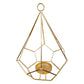 Golden Glow Metal Tealight Holder - Elegant Centerpiece for Ambiance and Decor