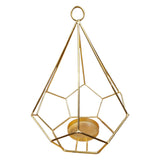 Golden Glow Metal Tealight Holder - Elegant Centerpiece for Ambiance and Decor