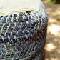 TEXTURED Denim Pouf 40x40x40CM - Stylish, Durable, and Versatile Pouf for Seating, Footrest, or Decorative Accent in Any Room