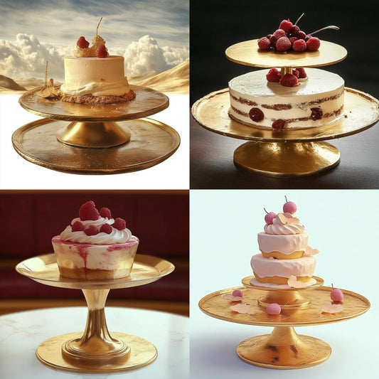 Premium Aluminum Cake Stand - Elegant and Durable Display for Cakes, Cupcakes, and Desserts - Ideal for Weddings, Parties, and Special Occasions - Sleek Silver Finish with Sturdy Base for Perfect Presentation