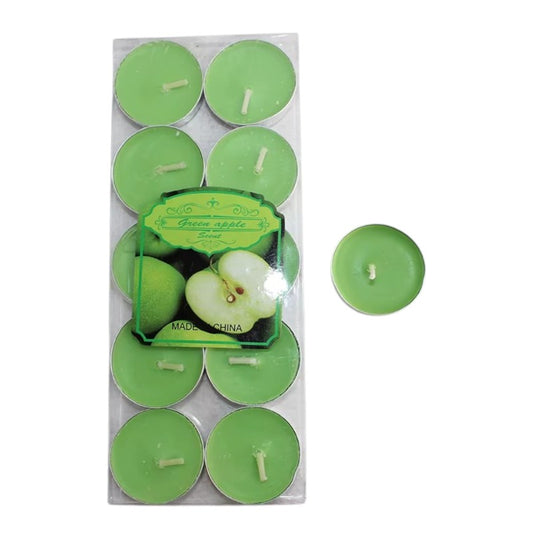 Tealight Candle 12 pack Green