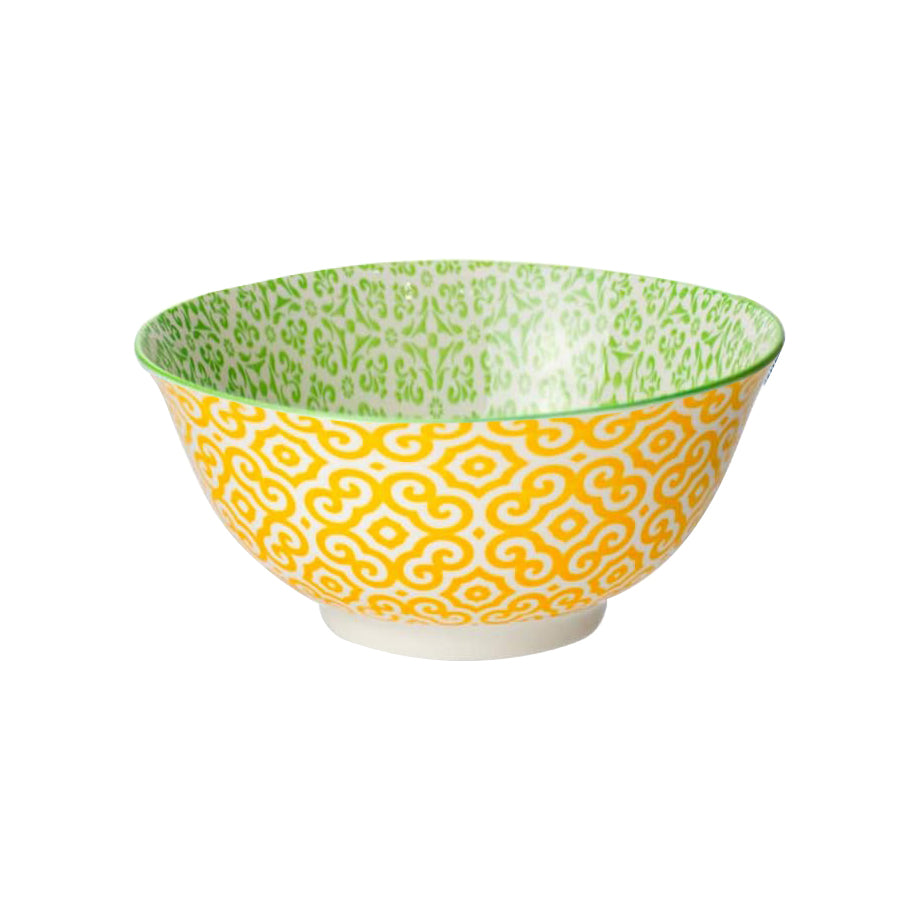 Ornaments bowl 15.2cm Green/Yellow