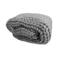 High Quality Stock Machine Washable 100*152cm Gray Super Chunky Knit Weighted Blanket