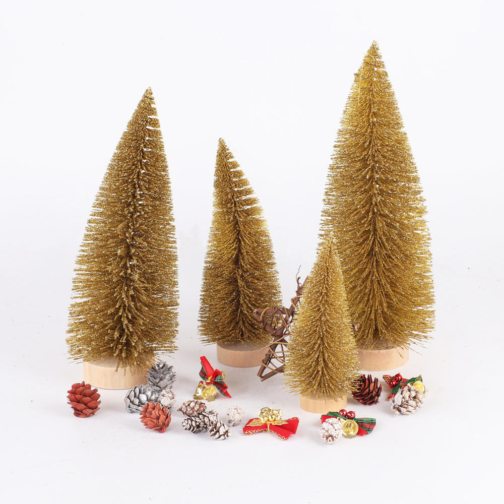 Christmas tree   height:23cm Gold