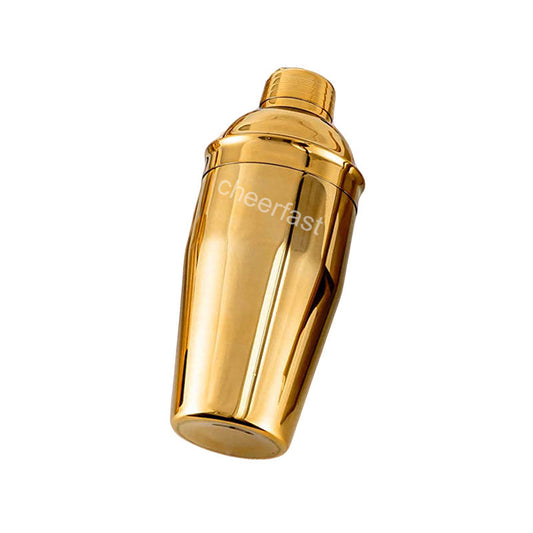 Elegant Matt Rose Gold 550ml Cocktail Shaker - Premium 304 Stainless Steel, Durable & Sustainable Bar Tool