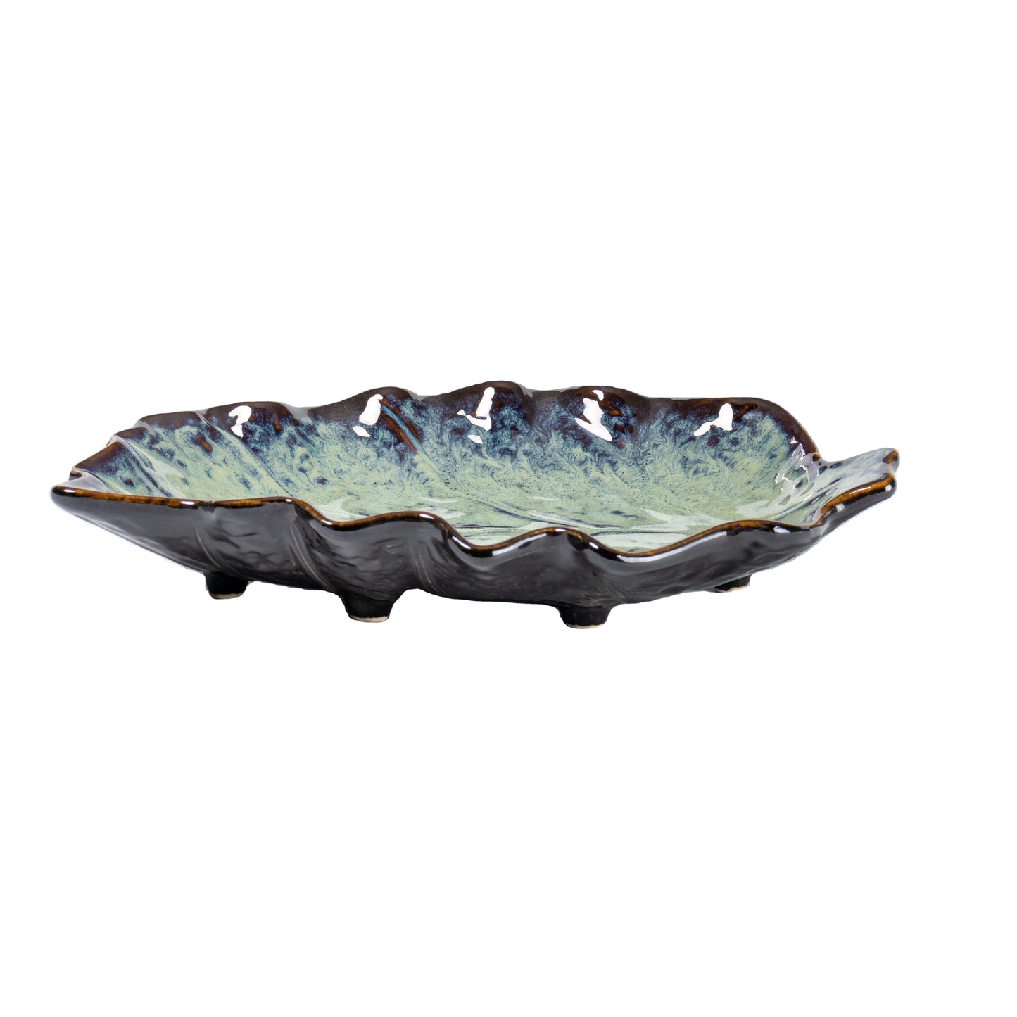 Sea Green 11“leaf plate