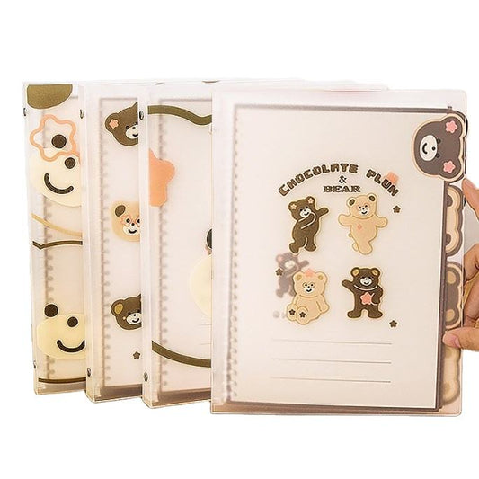 A5 PVC cute cartoon 6 hole Journal Notebook