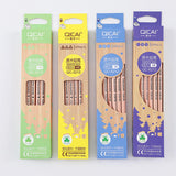 Qicai Nature Wood Pencil with Eraser Set