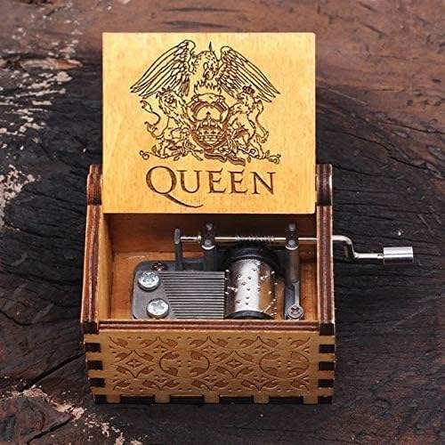 Queen Theme Wooden music box 65*51*42mm