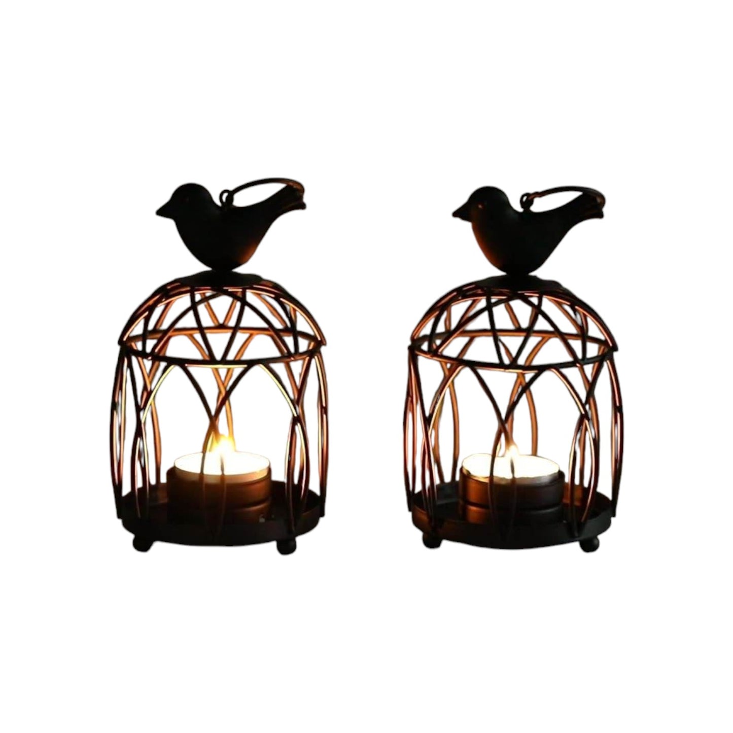 Decorative Home Decor Gifts Hollow Out black Candlestick Metal Lantern Candle Holder Gold Lantern Candle Holder