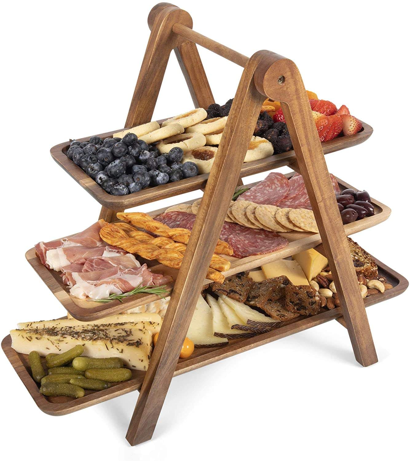 3 Tiered Serving Ladder - Charcuterie Boards - Wood Serving Platters