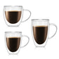 250ml Coffee Bullet Glass - Heat-Resistant Double Wall Borosilicate Espresso Shot Glass