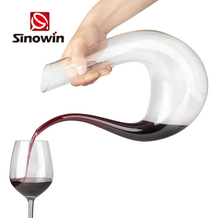 Crystal Hand Made Wine Holds 1800ml Wine Aerator Decanter For Wine Lovers