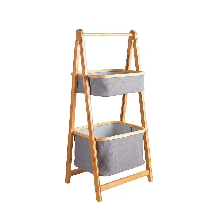 Bamboo arc storage rack Bathroom storage rack Multilayer optional bamboo storage rack