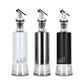 Food Grade Kitchen Vinegar Sprayer Refillable Dispenser Glass Bottle for cooking Silver 350ml