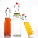 500ml Clear Empty Drinking Enzyme Beverage Beer Juice Water Milk Glass Bottles with Swing Top