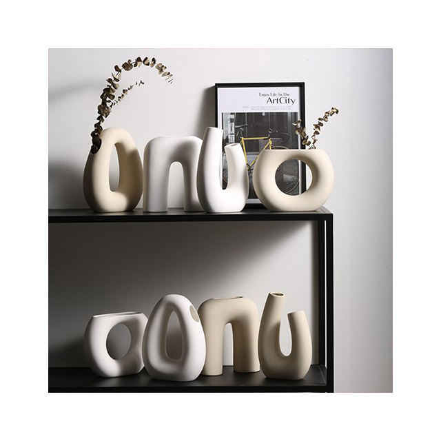 Northern Europe Embryo Vase Ceramic Home Lving Room Decoration Unique Gift Ceramic Vase for Home DecorHot sale products