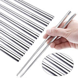 23CM Stanless steel silver chopstix