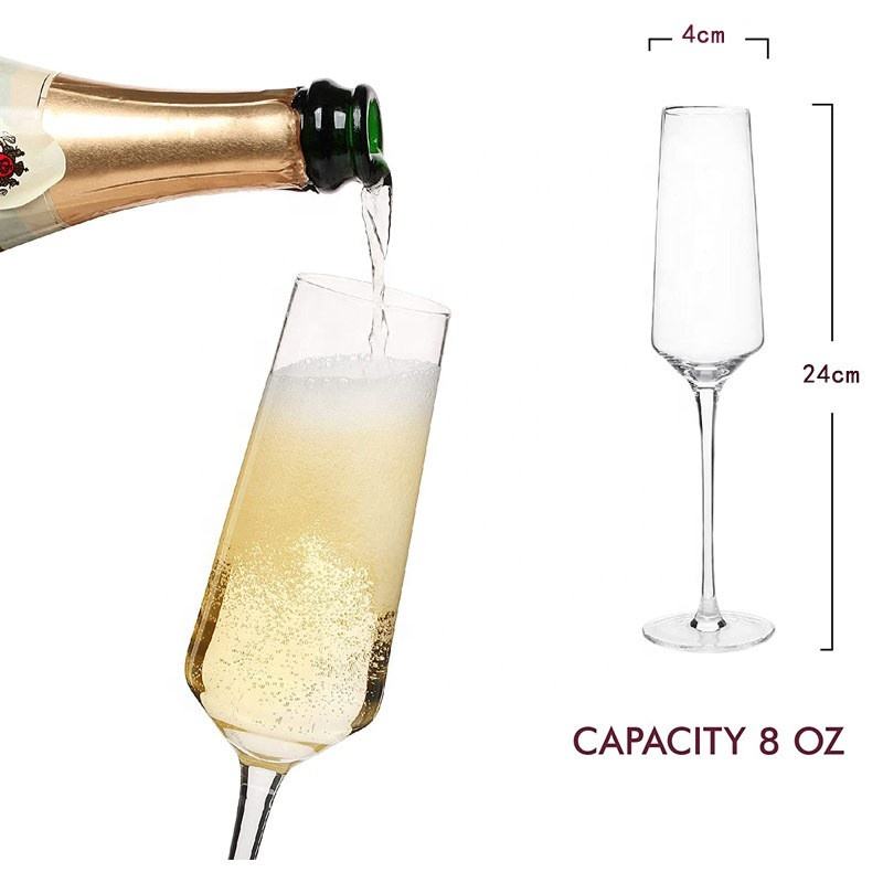 220ml Lead Free Crystal Champagne Glass