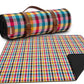 Jacob Multi-Color Picnic Blanket 200x200cm - Large Waterproof Outdoor Blanket for Beach, Camping, Park, and Family Picnics - Foldable and Easy to Carry with Built-In Handle