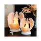 Nordic Pure white wing prayer angel incense candle holder decor wedding resin crafts maria candlestick