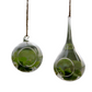 glass hanging plant ornament 9x18 cm
