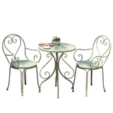 Outdoor three-piece set wrought iron table chairs courtyard garden balcony terrace chair cafe milk tea shop table set